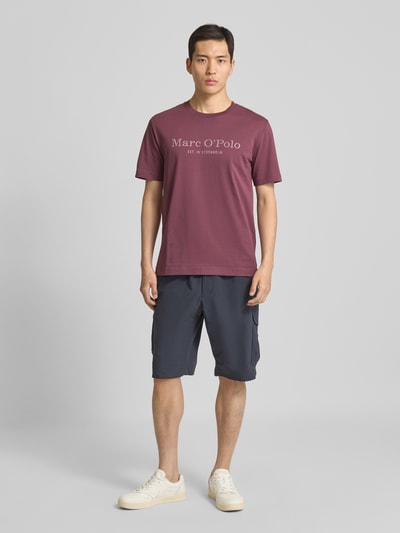 Marc O'Polo Regular Fit T-Shirt aus reiner Baumwolle Purple 1