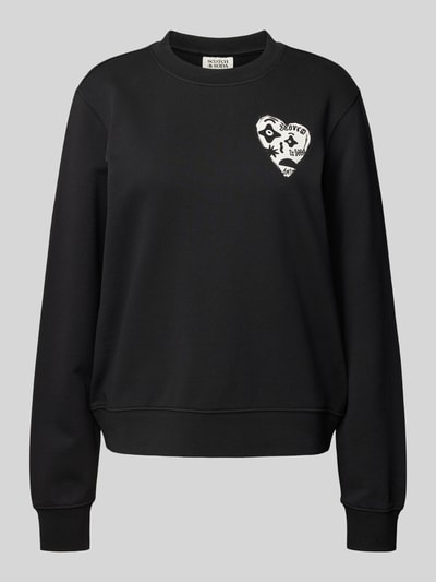 Scotch & Soda Sweatshirt mit Motiv- und Label-Print Black 2