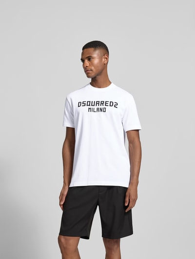 Dsquared2 Cool Fit T-Shirt aus reiner Baumwolle Weiss 4