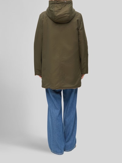 s.Oliver RED LABEL Teddyjack met omkeerbare voering van imitatiebont Kaki - 4