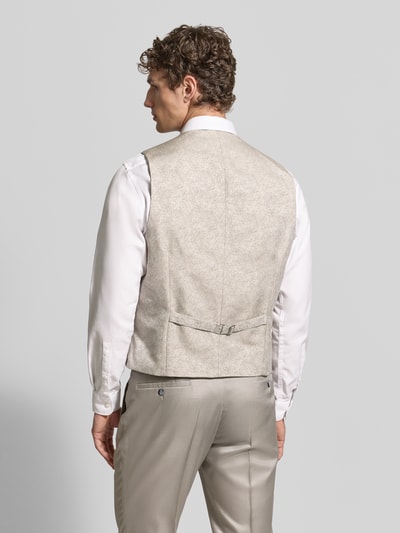 WILVORST Weste mit V-Ausschnitt und Paspeltaschen Beige 5