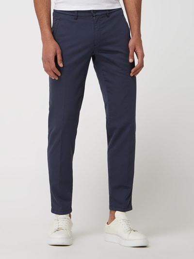 Brax Cropped Tapered Fit Chino mit Stretch-Anteil Modell 'Phil L' Blau 4