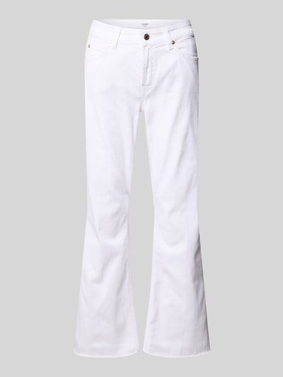 CAMBIO Flared Fit Jeans aus Baumwoll-Mix Modell 'FRANCESCA' Weiss 2