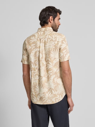 Gant Regular Fit Leinenhemd mit Button-Down-Kragen Beige 5