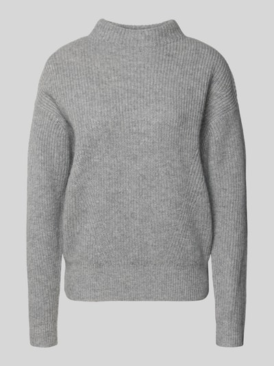 Jake*s Casual Regular fit kasjmier pullover in gebreide look Zilver gemêleerd - 2