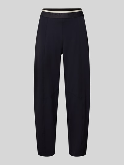 CAMBIO Slim Fit Hose mit elastischer Label-Bund Modell 'EDEN' Marine 2