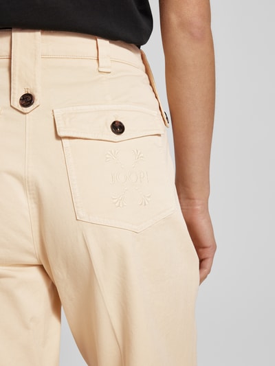 JOOP! Straight Leg Hose mit Bügelfalten Modell 'Milla' Sand 3