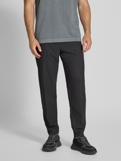 BOSS Green Relaxed Fit Stoffhose mit elastischem Bund Modell 'T_Flex' Black 4