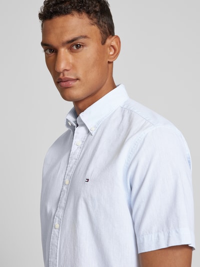 Tommy Hilfiger Regular Fit Business-Hemd mit Kentkragen Hellblau 3