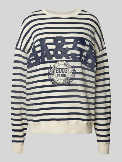 Bash Relaxed fit sweatshirt met ronde hals, model 'BENJAMIN' Marineblauw - 2