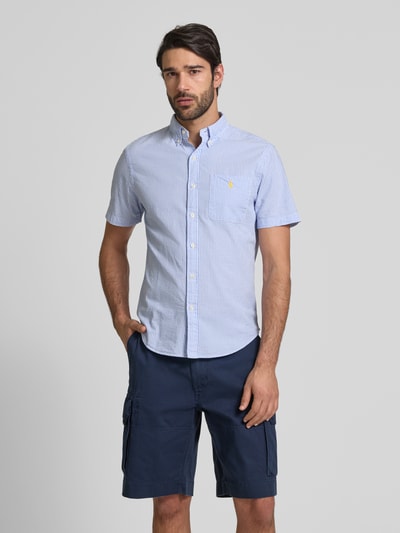 Polo Ralph Lauren Custom Fit Freizeithemd mit Button-Down-Kragen Bleu 4
