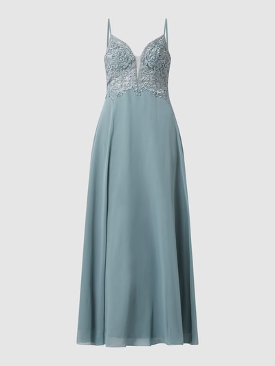 Luxuar Abendkleid mit Zierborten  Gruen 2