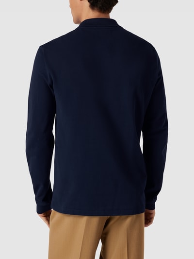 Lacoste Classic Fit Poloshirt mit Label-Detail Modell 'POLO LANGARM' Marineblau 5