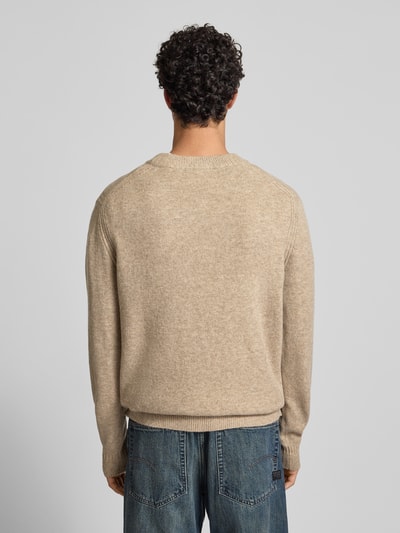 Only & Sons Relaxed Fit Strickpullover mit V-Ausschnitt Modell 'MOVE' Beige 5