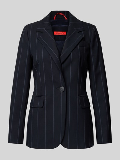 MAX&Co. Żakiet o kroju regular fit z dodatkiem wiskozy model ‘VELINA’ Granatowy 2