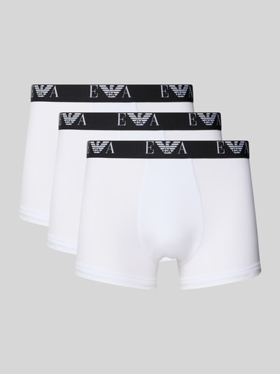Emporio Armani Trunks im 3er-Pack mit Logo-Bund Weiss 1