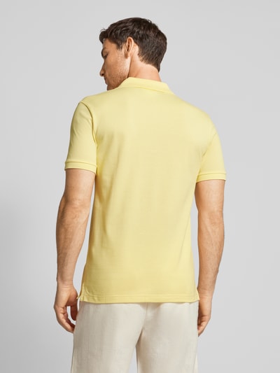 Lacoste Koszulka polo o kroju slim fit z naszywką logo model ‘CORE’ Żółty 5