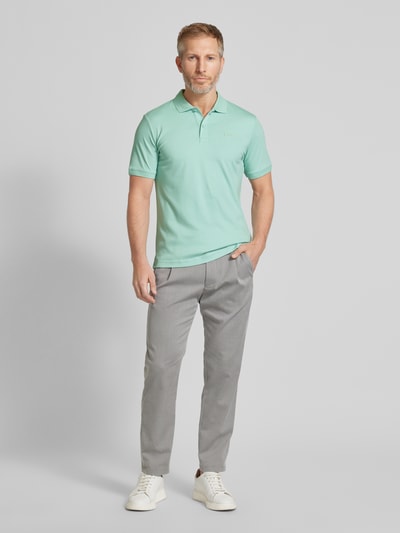 CK Calvin Klein Regular Fit Poloshirt mit Knopfleiste Helltuerkis 1