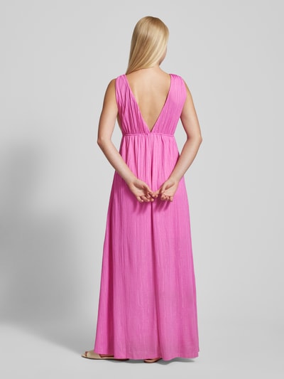 Gina Tricot Maxi-jurk met structuurmotief, model 'Deep' Felroze - 5