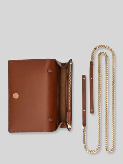 Lauren Ralph Lauren Umhängetasche aus echtem Leder mit abnehmbarer Schulterkette Cognac 4
