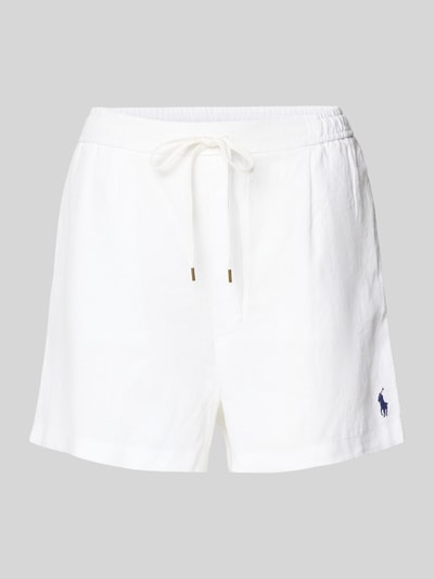 Polo Ralph Lauren regular fit linnen short met trekkoord Wit - 2