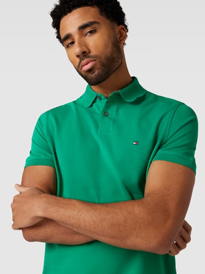 Tommy Hilfiger Poloshirt in effen design Lichtgroen - 3