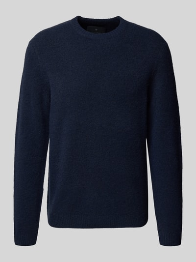 Jack & Jones Premium Gebreide pullover met ribboorden, model 'BLASIMON' Marineblauw - 2