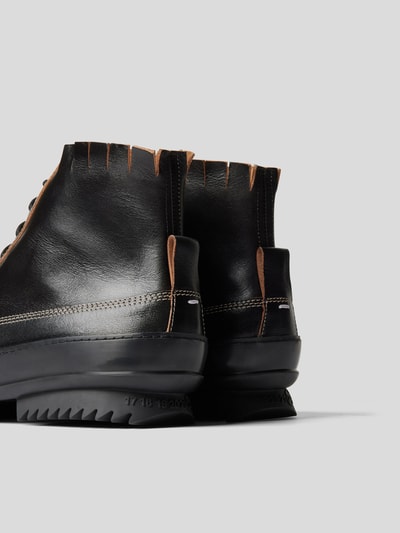 Maison Margiela Schnürboots aus Leder Black 3