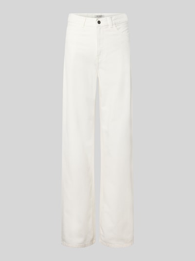 Productfoto, jeans met wide leg in wit Materiaalmix met katoen, steekzakken, Model 'Jane' van Carhartt Work In Progress
