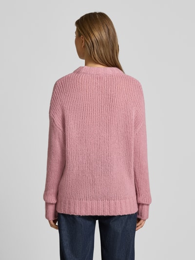HUGO Oversized Strickpullover aus Woll-Alpaka-Mix Modell 'SLOOSSY' Rosa 5
