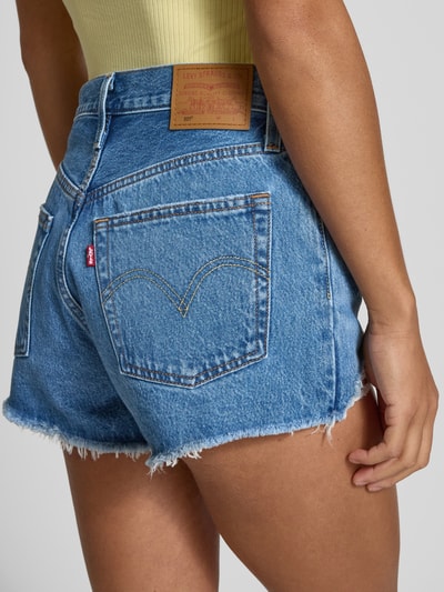 Levi's® Jeansshorts im Destroyed-Look Modell '501' Jeansblau 3