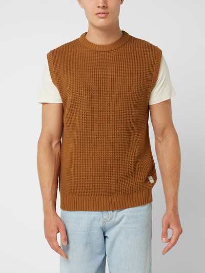 Jack & Jones Pullunder mit strukturiertem Maschenbild Modell 'Nick' Camel 4