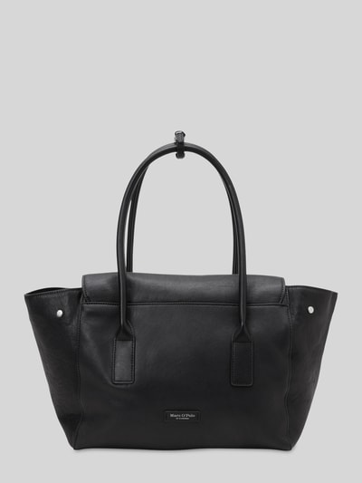 Marc O'Polo torba shopper ze skóry bydlęcej z detalami z metalu Czarny 3