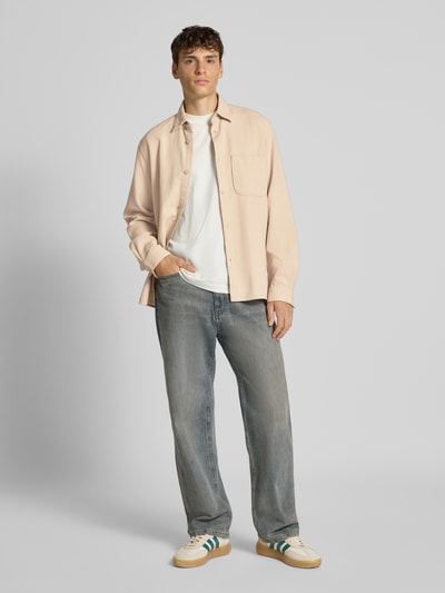 Marc O'Polo Denim Regular Fit Hemdjacke aus reiner Baumwolle Offwhite 1