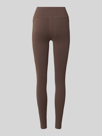 Under Armour Slim Fit Sport-Leggings mit Logo-Print Dunkelbraun 3