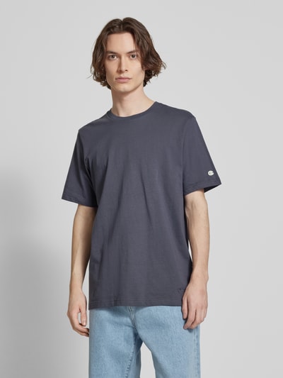 CHAMPION T-Shirt mit Label-Stitching Anthrazit 4