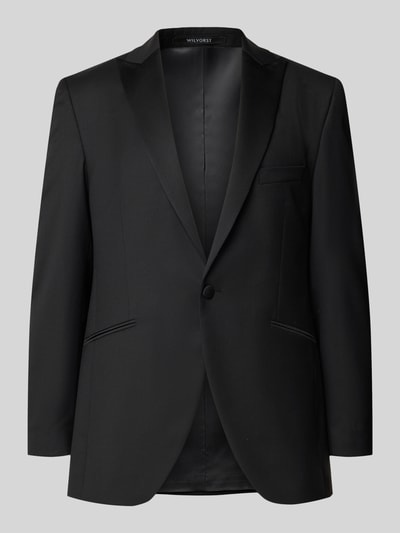 Wilvorst 1-knoops colbert met reverskraag Zwart - 1