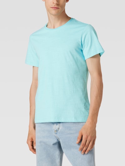 s.Oliver RED LABEL T-Shirt mit Label-Stitching Aqua 4