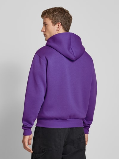 REVIEW Sweatjacke mit Label-Print Purple 5