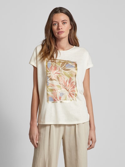 Christian Berg Woman T-Shirt mit Motiv-Print Sand 4