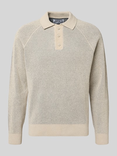 JAKE*S STUDIO MEN Gebreide pullover met polokraag Ecru - 2