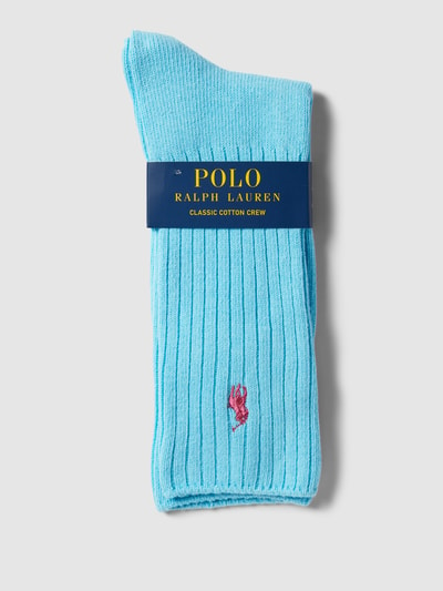 Polo Ralph Lauren Underwear Socken mit Logo-Stitching Hellblau 3