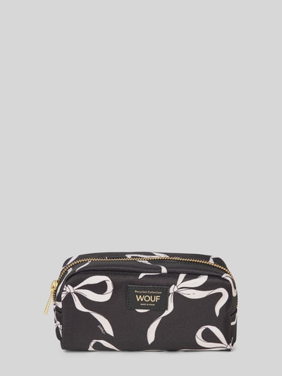 WOUF Kosmetiktasche mit Label-Patch Modell 'Carlota' Black 1