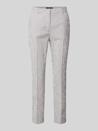 Weekend Max Mara Slim Fit Stoffhose mit verkürztem Schnitt Modell 'STARLET' Dunkelblau 1