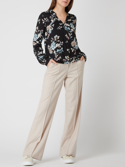 Vero Moda Blusenshirt mit floralem Muster Modell 'Nads' Black 1