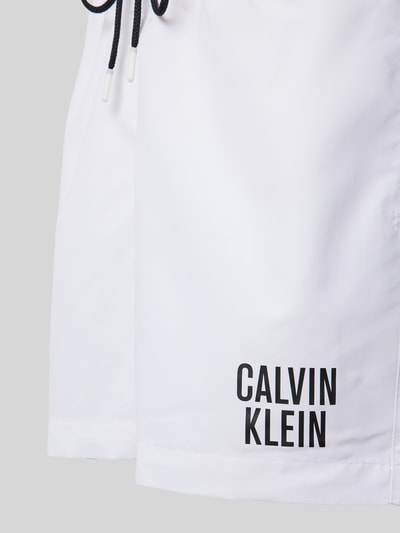 Calvin Klein Underwear Spodenki kąpielowe z nadrukiem z logo Biały 2