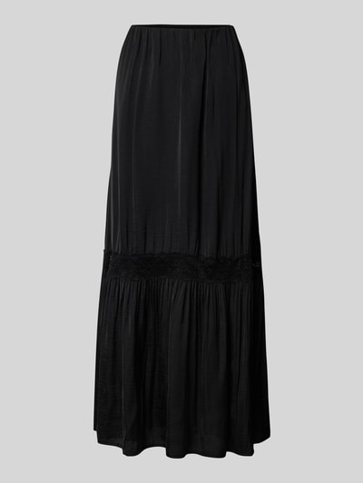 Gina Tricot Maxirock mit Spitzenbesatz Black 2
