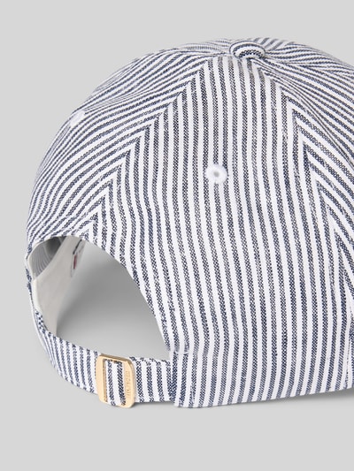 Tommy Hilfiger Basecap aus reinem Leinen mit Logo-Applikation Marine 3