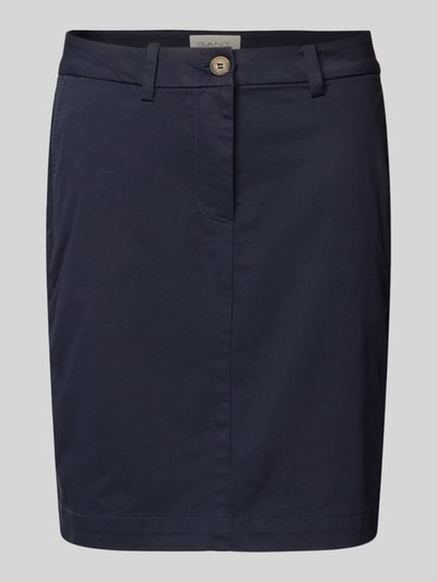Gant Minirok met Franse steekzakken Marineblauw - 2