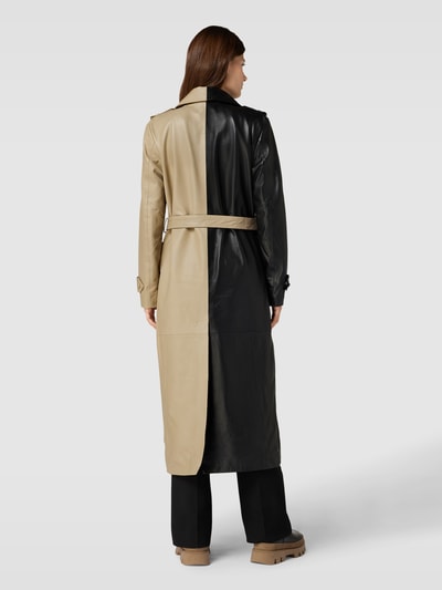 Copenhagen Muse Trenchcoat in two-tone-stijl, model 'ROYAL' Leem - 5